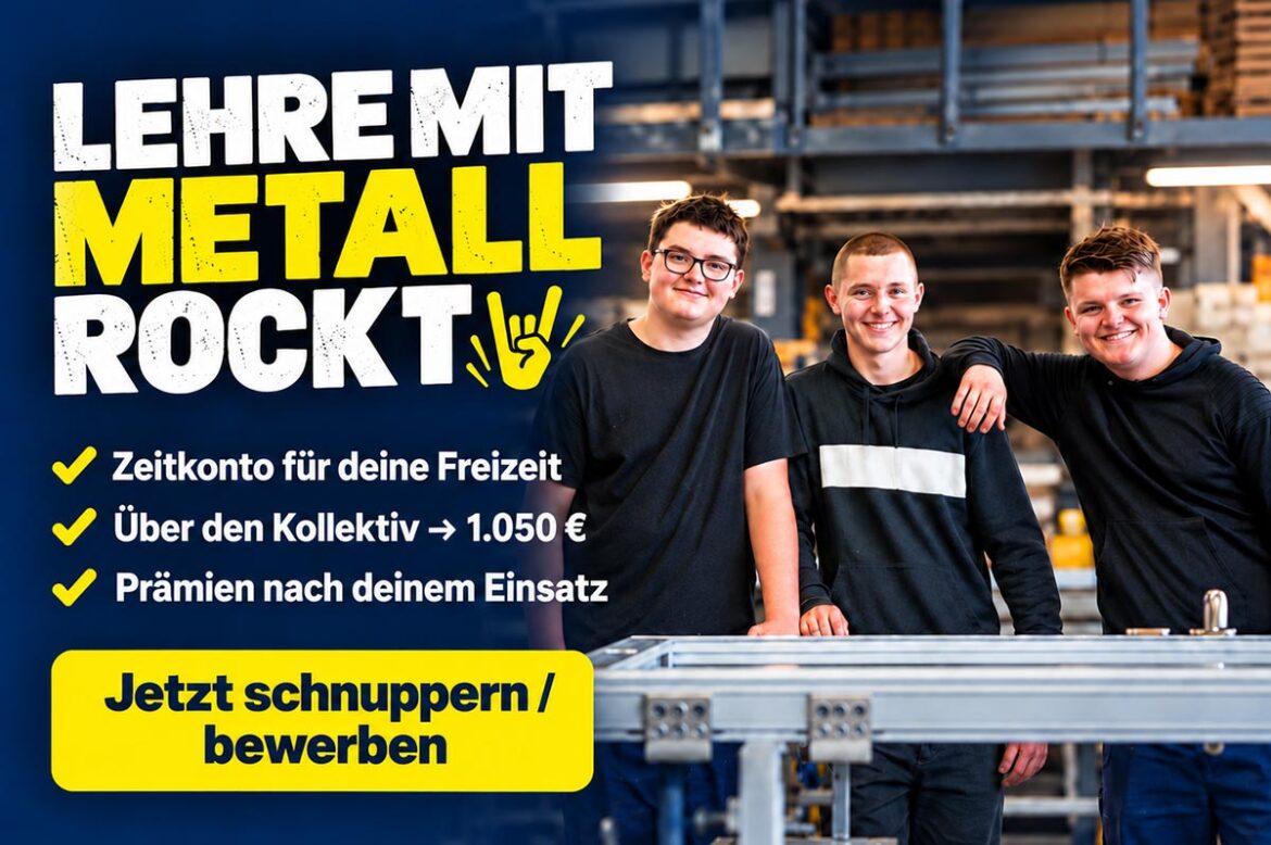 Lehre in Bischofshofen - Metallbau Saller Lehre in Bischofshofen - Metallbau Saller